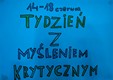 plakat tydzien z mysleniem krytycznym