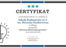 certyfikat SP4 szkołą uczacą KM
